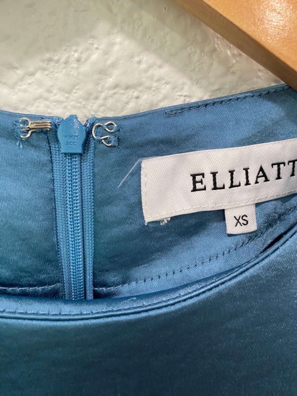 Elliatt Mini Dress Asymmetrical Teal Black Tie Wedding Cocktail Elegant Size XS - Picture 5 of 11